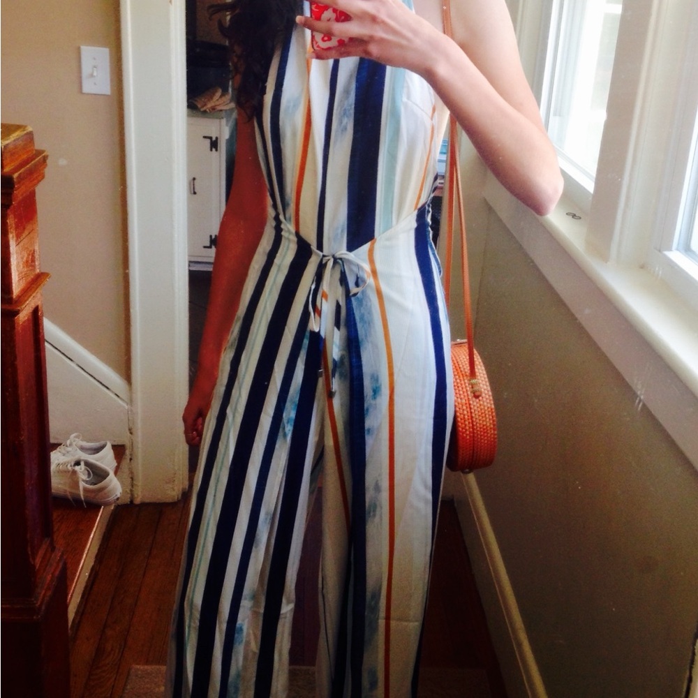 Stripped Jumpsuit